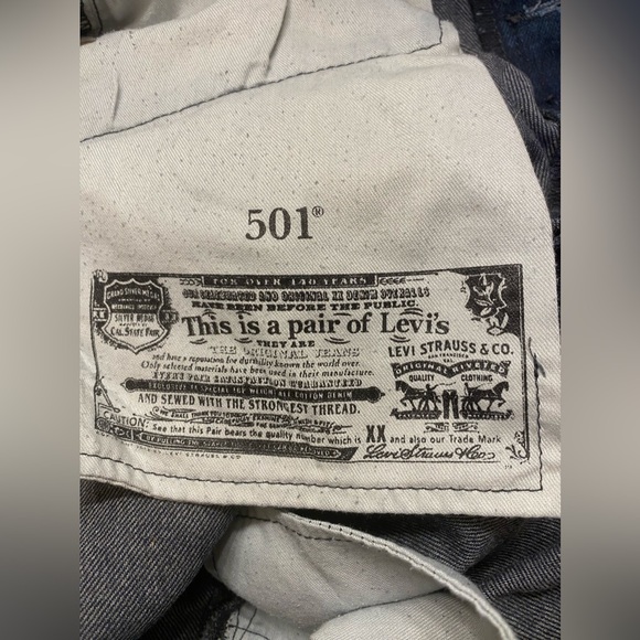 Vintage Levi's 501xx Jeans Button Fly 36X30 Blue Straight Leg Classic. - Picture 11 of 14